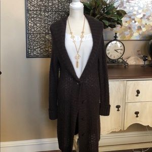 Long brown sweater size M